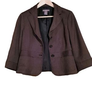 Ann Taylor chocolate brown blazer